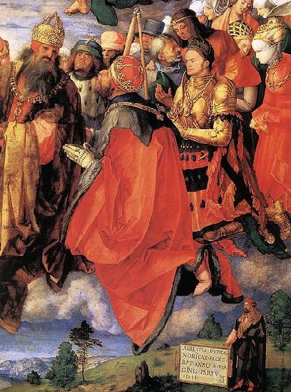 Albrecht Durer The Adoration of the Trinity oil painting image
